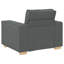 Canapé vidaXL gris foncé tissu 23,6 po-57956710-57956711