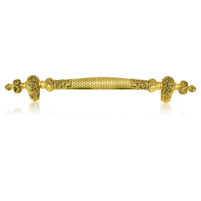 6" C TO C PULL MUSEUM GOLD PLATE