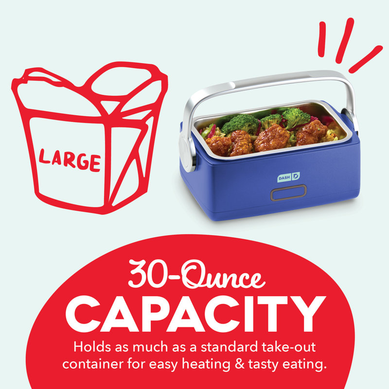 Boîte à lunch chauffée avec ustensiles Hot2go, Bleu