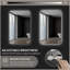 Miroir rectangulaire rétroéclairé pour la salle de bain avec fonction antibuée avancée, 3 températures de couleur et fonction mémoire