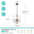 Uman 4 - Light Dimmable Farmhouse / Country Distressed Wood Candle Style Geometric Chandelier-1168376678