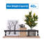 2 tablettes murales en bois naturel avec supports pour la chambre à coucher, le salon, la cuisine et la salle de bain