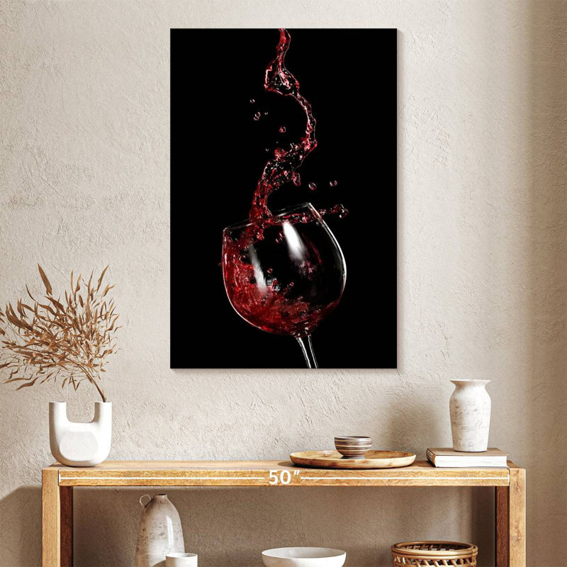 Yarlin Red Wine Splash, H 12 po x l 8 po