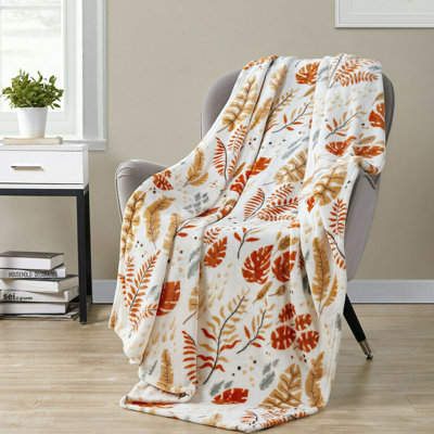 Autumn & Halloween Fall Foliage Ultra Soft Throw