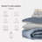 8-PC College Dorm Twin XL Bedding Bundle - Comforter Set, Sheet Set, Pillows and Laundry Bag-99311819