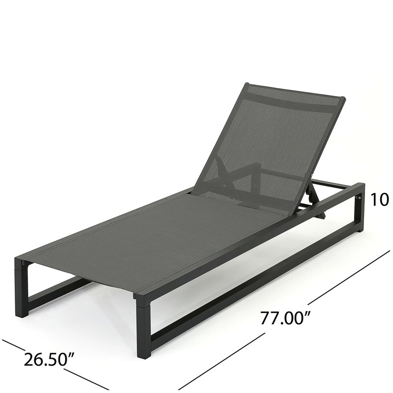 Chaise longue Modesta, ensemble de 2, 2