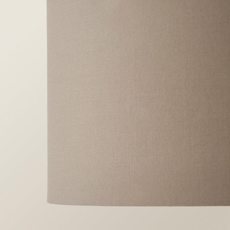 Blended Fabric Drum Lamp Shade ( Slip-On ), Beige, 15cm H x 25cm W x 25cm D