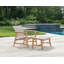 Marin Outdoor Teak Ottoman-1122812166