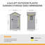 PP Plastic Tool Shed – Grey
