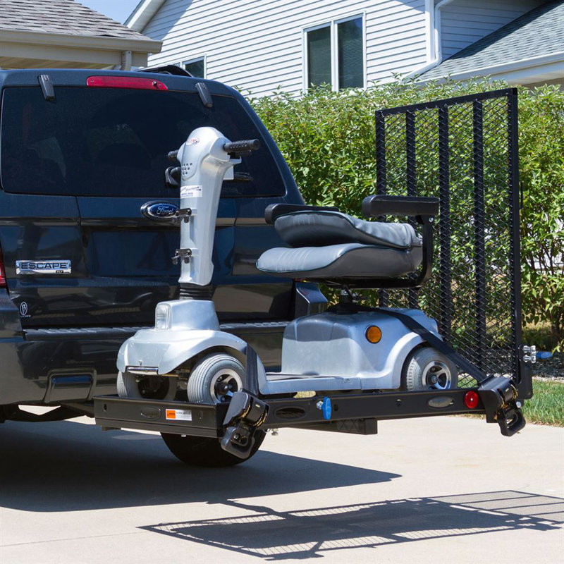 Silver Spring Steel Folding Scooter and Wheelchair Carrier with Ramp