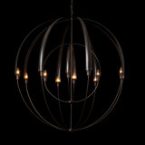 Cirque Double 12 - Light Sphere Globe Chandelier