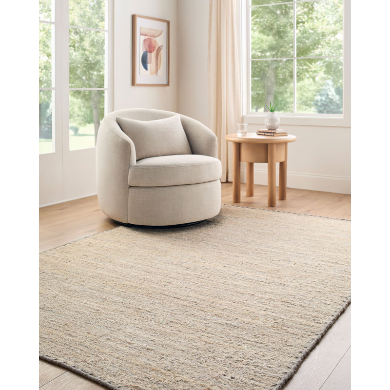 Galey Alix x Livabliss Beverly Indoor Handmade Rug, Rectangle 6' x 9', Beige