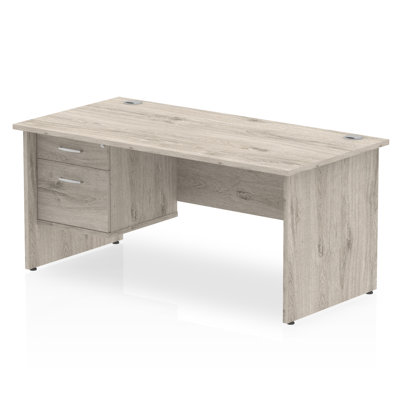 Zetta Solid Wood Base Executive Desk