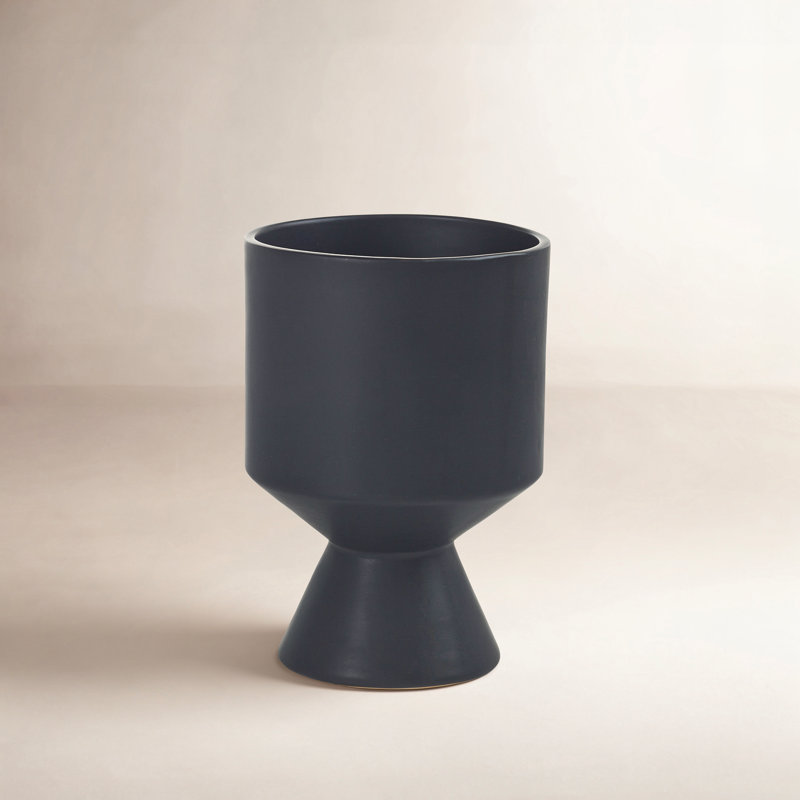 Pot de fleurs en céramique Patricia, H 6,25 po x l 4,5 po x P 4,5 po
