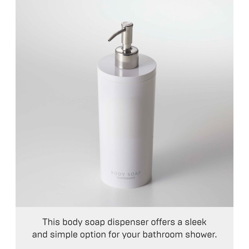 White ABS Resin and Stainless Steel Body Soap Dispenser