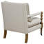 Chaise d'appoint en bois avec pieds tournés