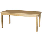 Manufactured Wood + Solid Wood Adjustable Square 6 Students Activity Table
