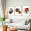 Abstrait moderne - ensemble de 3 reproductions de photos sur toile-950692622-950692621