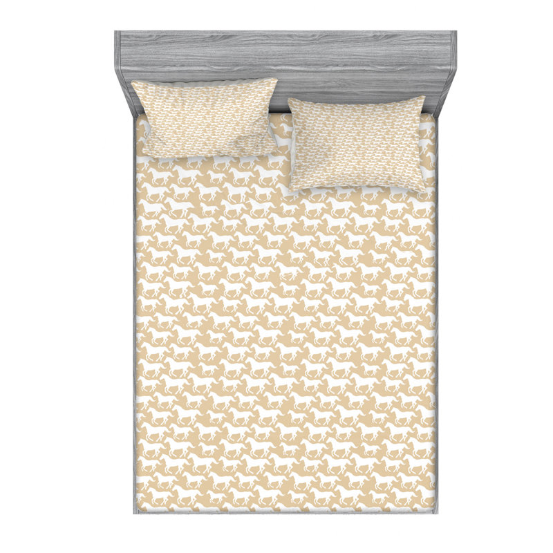 Western Microfiber Sheet Set, Full Sheet Set + Fitted Sheet + 2 Pillowcases