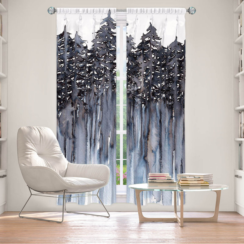 Room Darkening Curtain Pair, 20" W x 61" L, Gray