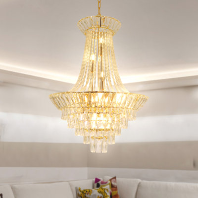 Light Dimmable Chandelier With Hanging Chain