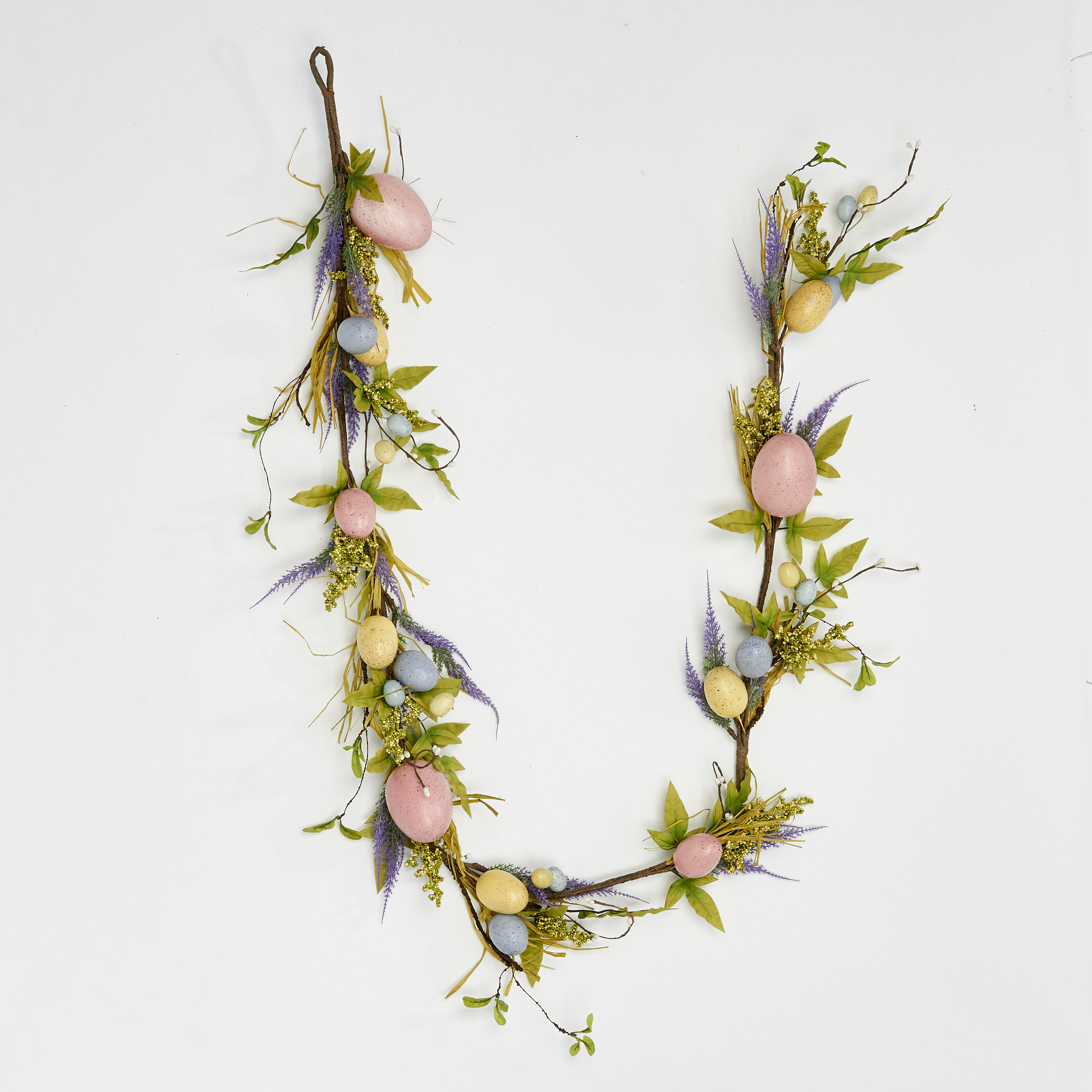 The Holiday Aisle® 6' Floral Easter Egg Garland & Reviews | Wayfair