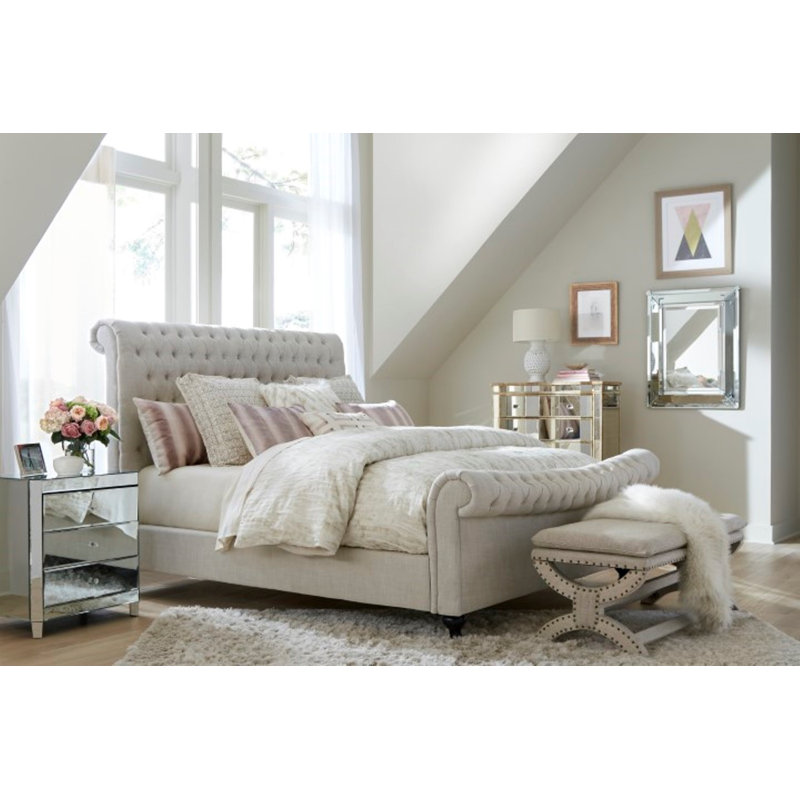 Nicolas Upholstered Sleigh Bed, King