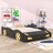 Alara Platform Bed with Race Car Design and Footboard Storage-1435743772-1435743770