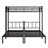Triple Twin Bunk Bed With Safety Guardrails, Ladder, And Convertible Design For Dorms And Guest Rooms, No Box Spring Required-441025004