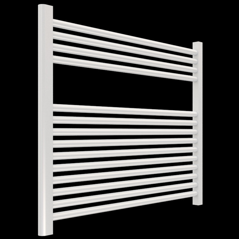 Denby Wall Mount Electric Towel Warmer, White, 27" H x 23.625" W x 5.19" D