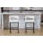 26’’ Upholstered Faux Leather Hollow Back Counter Stool With Metal Frame, Modern Round Arms Counter Height Bar Stool For Kitchen Island/Dining Room/Home Pub