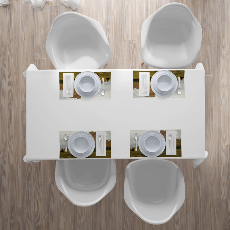 Polyester Abstract Rectangle Placemat