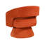 Chaise d'appoint pivotante Lessa, base ronde, coussin en mousse souple-113497025