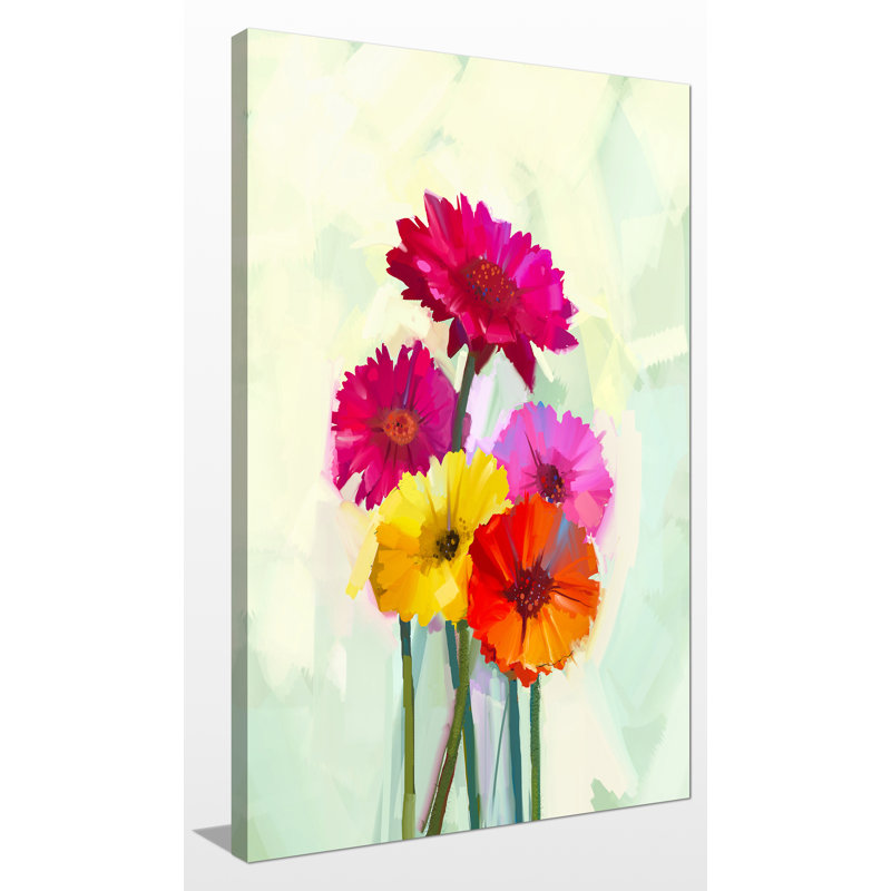 « floral frenzy ii », impression sur toile tendue, H 30 po x l 18 po x P 1 po