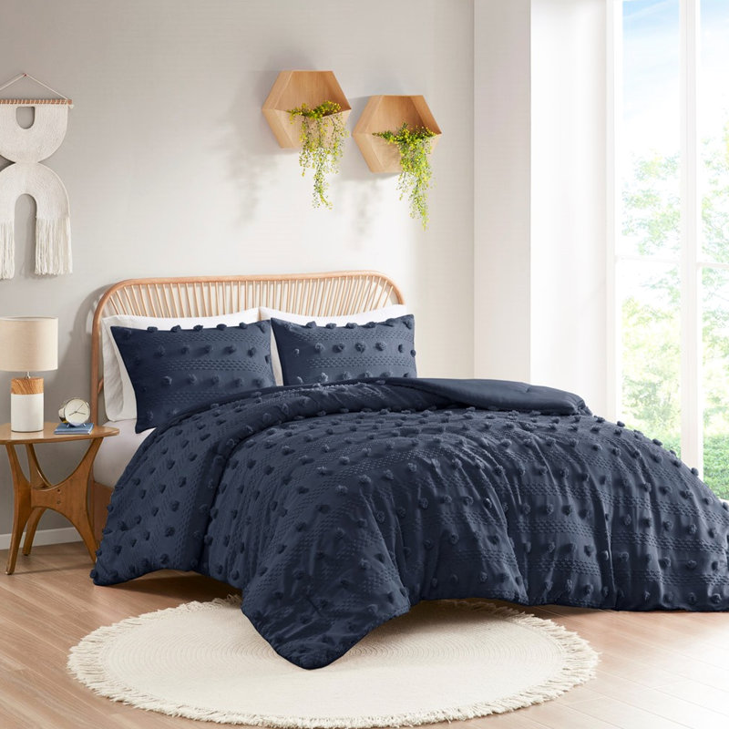 Navy Twin/twin Xl Comforter - Design, , Steam Bedding , Filling
