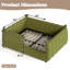 Grand lit simple tapissier au sol pour grand lit pour enfants, lit au sol Montessori avec rails de sécurité complets, cadre de lit bas pour garçons filles, vert-129754638-129754636