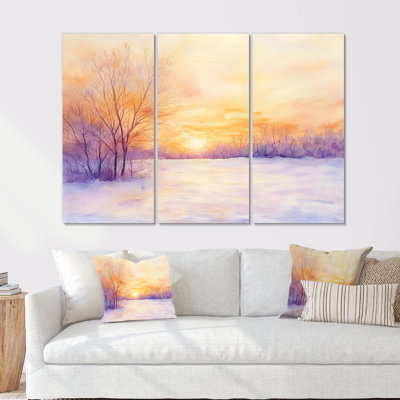 Addisson - Winter Landscape Wall Art Set