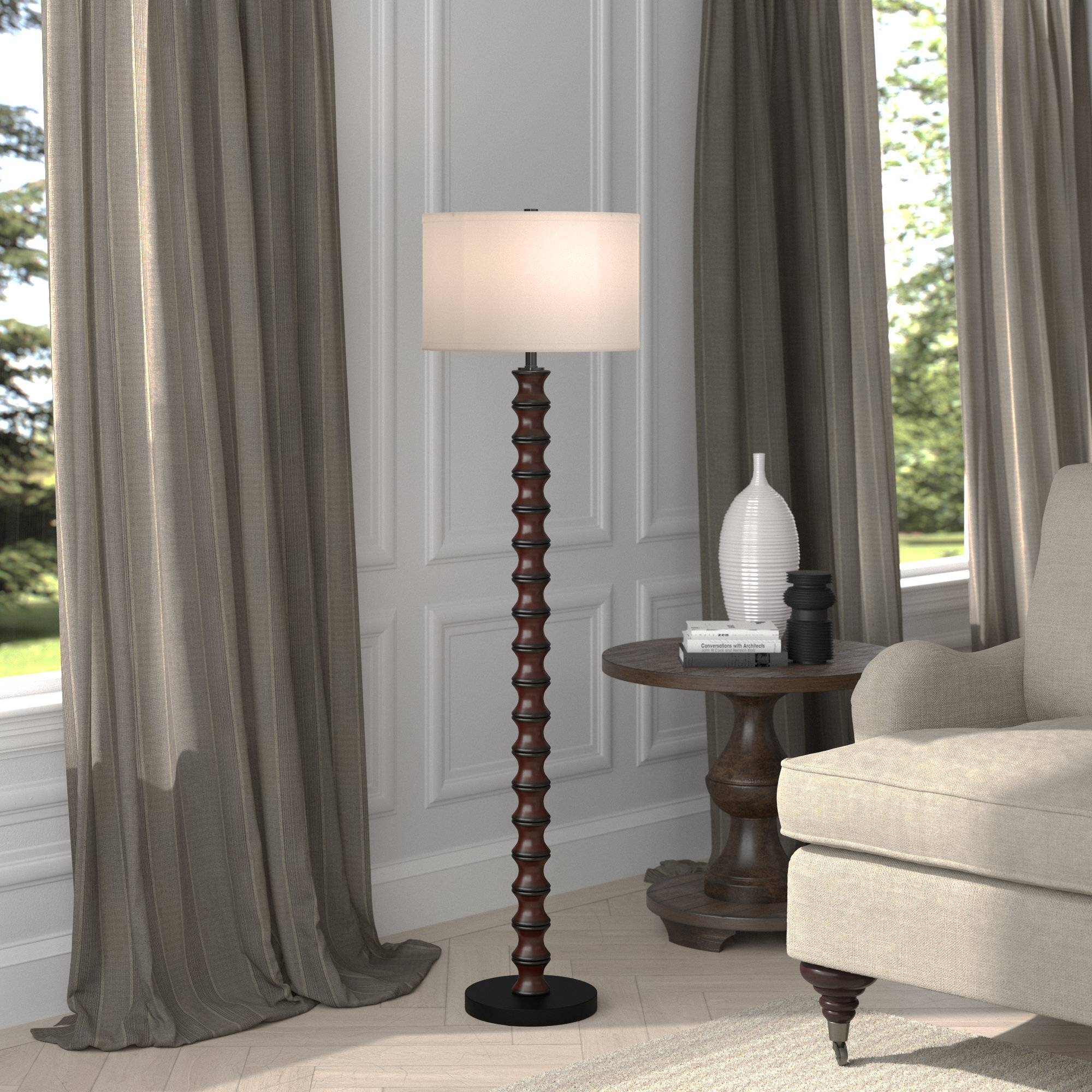 Large Ceramic Table Lamp Black - Threshold™