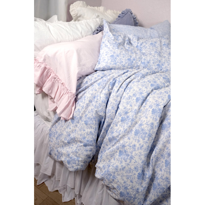 Duvet Cover, Twin Duvet Cover, Chambray Toile