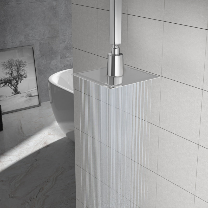 Pomme de douche carrée 10 po, Crome
