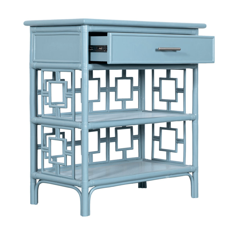 Sobe End Table, Pool Blue