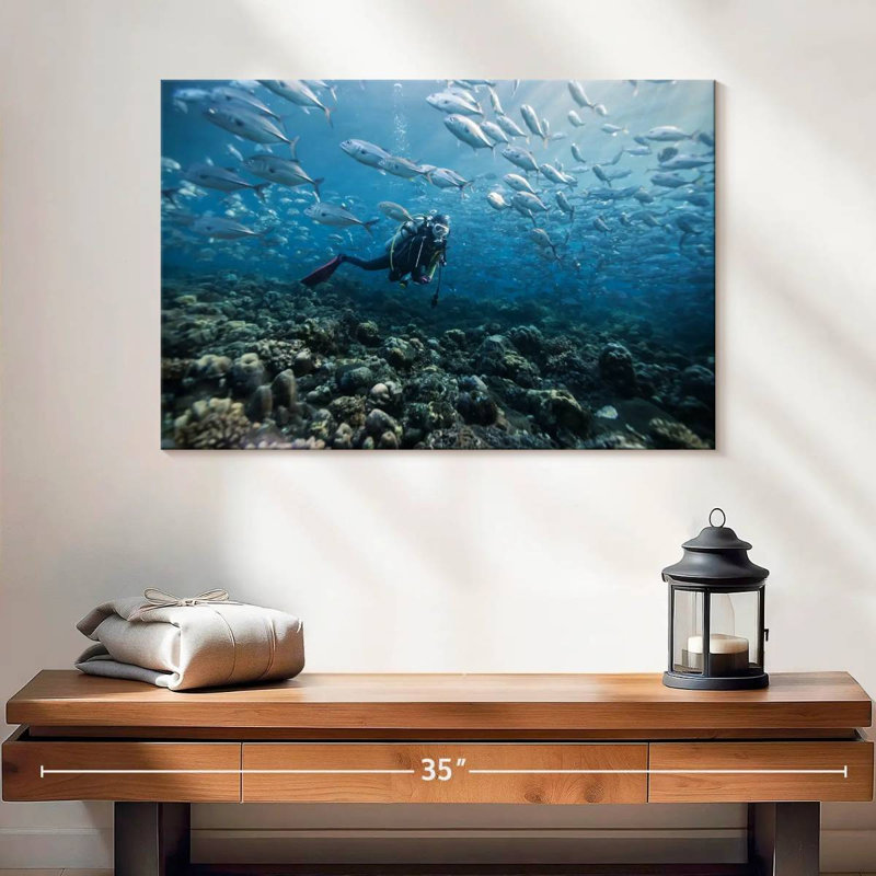 Senne Scuba Diver, 16" H x 24" W