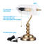 Lampe de table Antique Bankers, lampes de table en verre blanc ivoire, lampe traditionnelle à culot E26