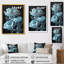 Impression d'art mural bleu pivoines bleues transparentes II - pivoines-13261218-13261244