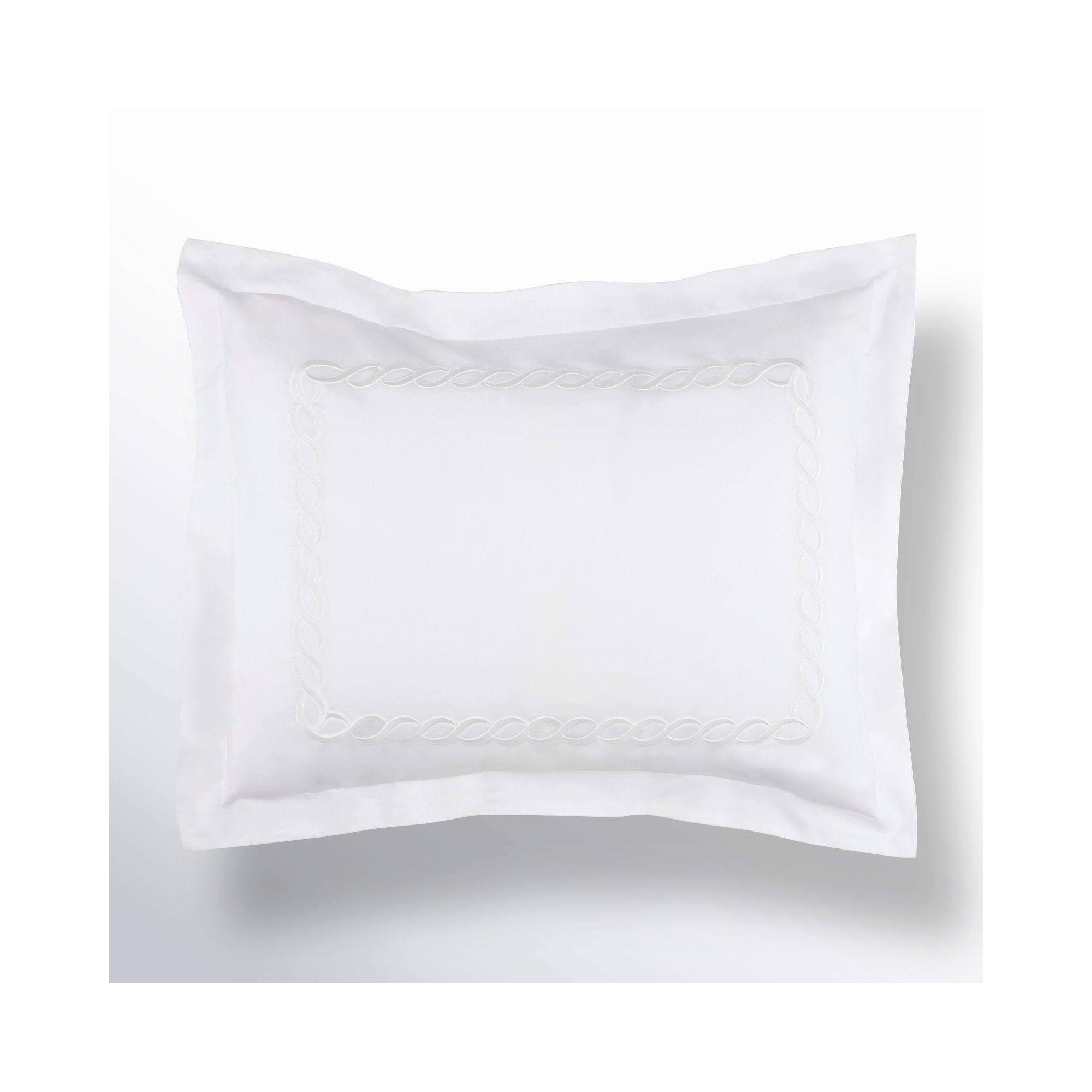 Lisbeth Classic Cotton Blend Sham, Standard, White
