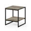 Schkyra Industrial Style Metal Frame Side Table with Storage-2096664572