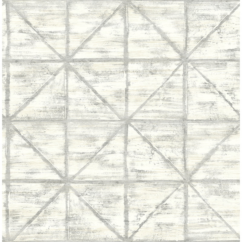 Rouleau de papier peint l 33 pi x p 20,5 po Peggie, Perle, gris