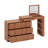 Vanity Desk With Mirror And Lights, Makeup Vanity Table With Flip-Top Tabletop And Drawers,Shelves-113546372
