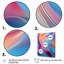 Art mural sur toile abstrait transitionnel rose et bleu II-490477999-490478003