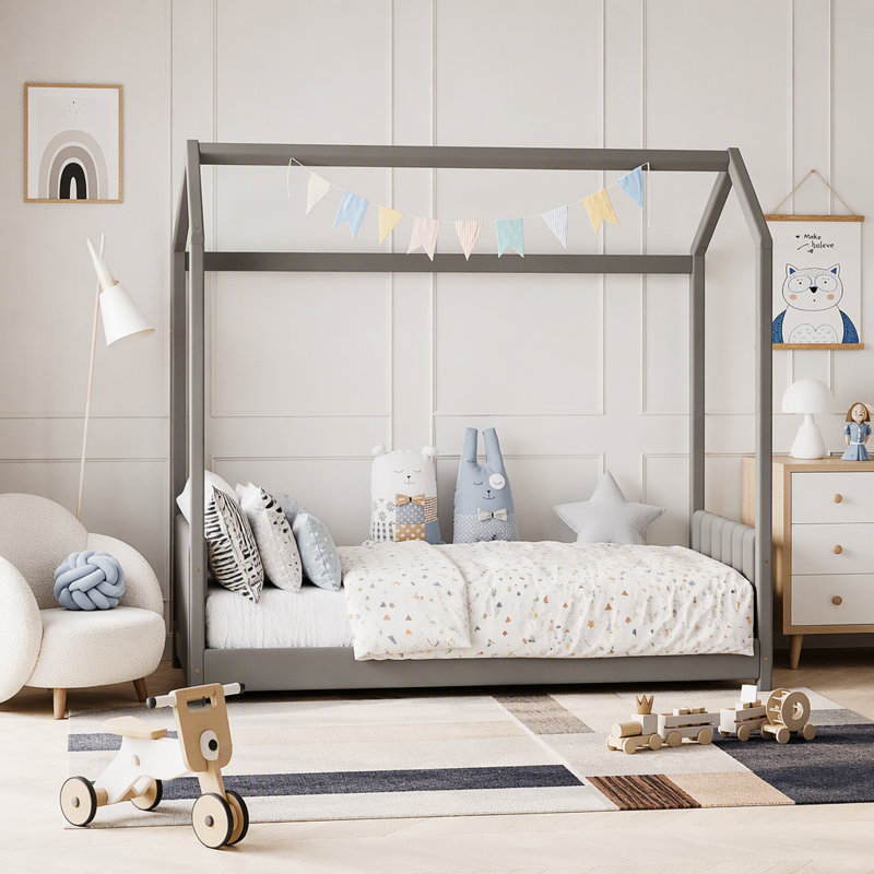 Upholstered Bed, Twin